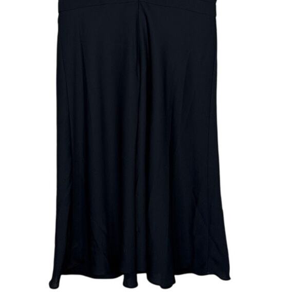 NWT J. Crew Flowy Sleeveless Sheath Midi Dress Lined V Back Zip Up 10 Black - Picture 6 of 15